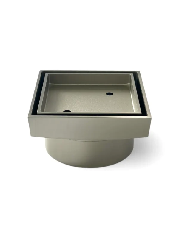 Brushed-Nickel Renox Tile insert floor waste